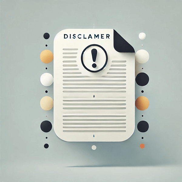 免責事項を表すイラスト画像