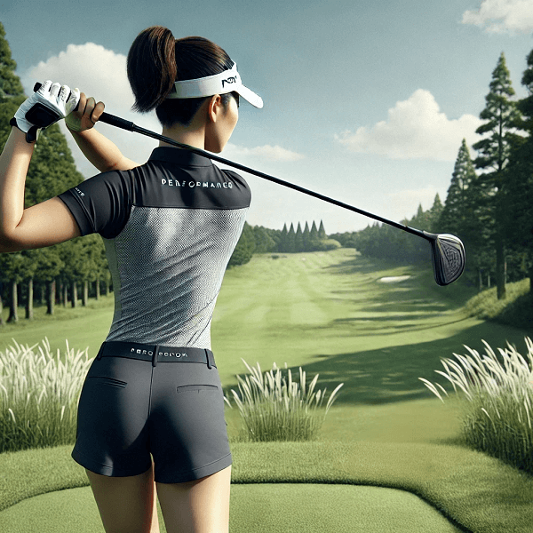 このブログの管理人がゴルフプレーをしている画像